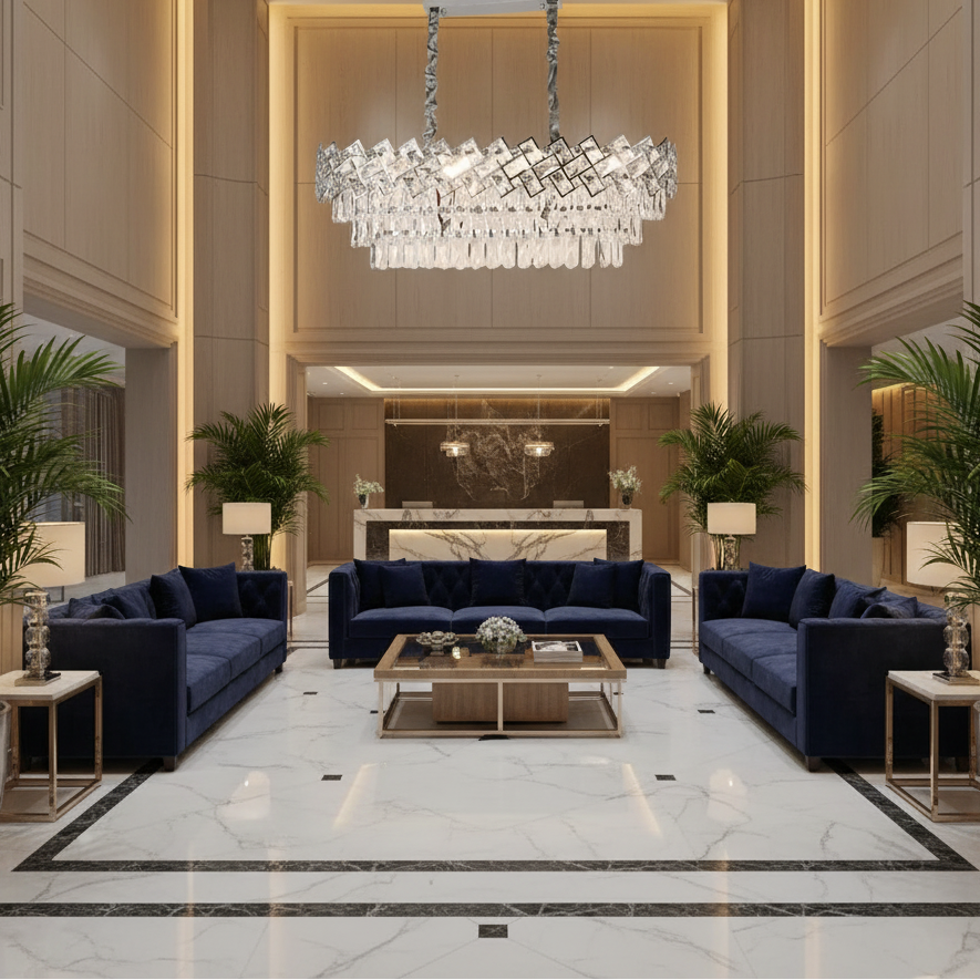 Candelabru Cristal WINDSOR Regalis 10xE14, Crom Lucios, Inaltime Reglabila Candelabre Cristal Default Title Alessandro Design