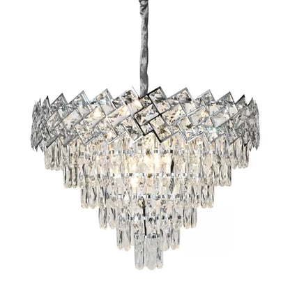 Candelabru Cristal Jordan 10 x E27 Argintiu Candelabre Cristal Default Title Alessandro Design