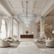 Candelabru Cristal WINDSOR Supremo 10xE14, Diametru 80cm, Crom Lucios, Inaltime Reglabila Candelabre Cristal Default Title Alessandro Design