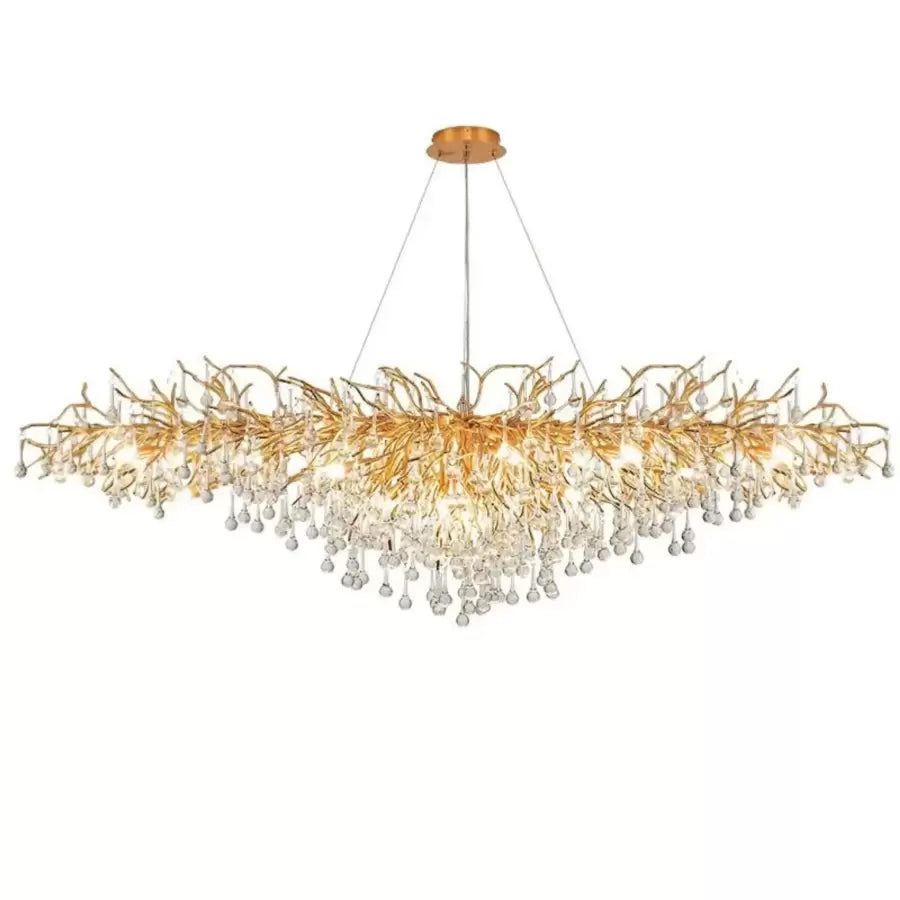 Candelabru Cristal Kaiser 13x G9 Diametru 120cm Auriu Candelabre Cristal Default Title Alessandro Design