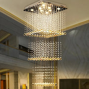 Candelabru Cristal LED 80W PALATINA Auriu, Diametru 50cm, Inaltime 200cm, Model Scara Candelabre Cristal Default Title Alessandro Design