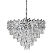 Candelabru Cristal WINDSOR Eleganza 8xE14, Diametru 39cm, Crom Lucios, Inaltime Reglabila Candelabre Cristal Default Title Alessandro Design