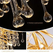 Candelabru Cristal Nathanael 7x G9 Auriu Candelabre Cristal Default Title Alessandro Design