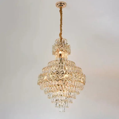 Candelabru Cristal WINDSOR Grande Supremo 10xE14, Diametru 60X90cm, Auriu Lucios, Inaltime Reglabila Candelabre Cristal Default Title Alessandro Design