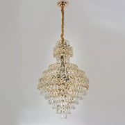 Candelabru Cristal WINDSOR Grande Supremo 10xE14, Diametru 60X90cm, Auriu Lucios, Inaltime Reglabila Candelabre Cristal Default Title Alessandro Design