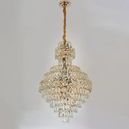 Candelabru Cristal WINDSOR Grande Supremo 10xE14, Diametru 60X90cm, Auriu Lucios, Inaltime Reglabila Candelabre Cristal Default Title Alessandro Design