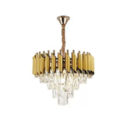 Candelabru Cristal Salvador 4x E27 Auriu Candelabre Cristal Default Title Alessandro Design