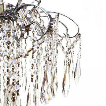Candelabru Cristal EDINBURGH Eleganza, 5xE27, Diametru 47cm, Crom Lucios Candelabre Clasice Default Title Alessandro Design