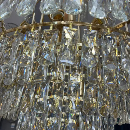 Candelabru Junnut 21xE27, Cristal si Metal, Auriu Candelabre Cristal Default Title Alessandro Design