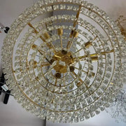 Candelabru Junnut 21xE27, Cristal si Metal, Auriu Candelabre Cristal Default Title Alessandro Design