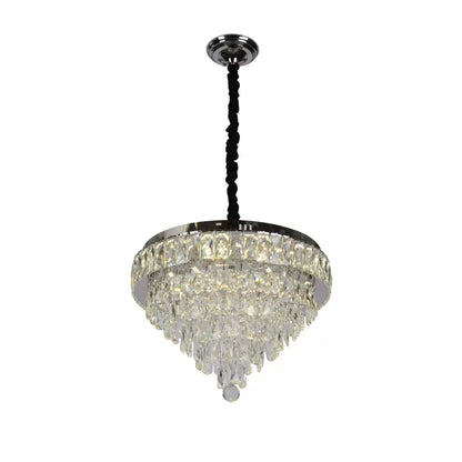 MEILI CRYSTAL CASCADA 500 – Candelabru LED cu Cristale, 112W, Ø500 mm, cu Telecomandă Candelabre Cristal Default Title Alessandro Design