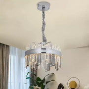 Candelabru LED Cristal cu Telecomanda Miguel 92W Dimabil Argintiu Candelabre Cristal Default Title Alessandro Design