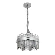 Candelabru LED Cristal cu Telecomanda Miguel 92W Dimabil Argintiu Candelabre Cristal Default Title Alessandro Design