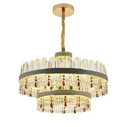 Candelabru LED Pollux cu Telecomanda, 300W, Diametru 75cm Auriu, Cristal, Dimabila Candelabre Cristal Default Title Alessandro Design