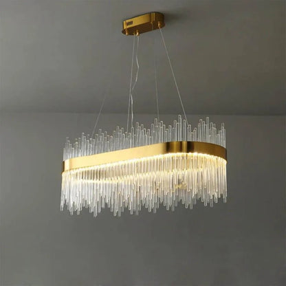 Lustra LED suspendata cu Telecomanda, SIMONE 105W, Liniara, lumina Rece/Calda/Neutra, Dimabila, Auriu Lucios, Inaltime Reglabila Lustra LED Default Title Alessandro Design