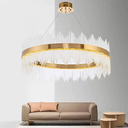 Candelabru LED cu Telecomanda Gonzalo 98W Dimabil Auriu Candelabre Cristal Default Title Alessandro Design