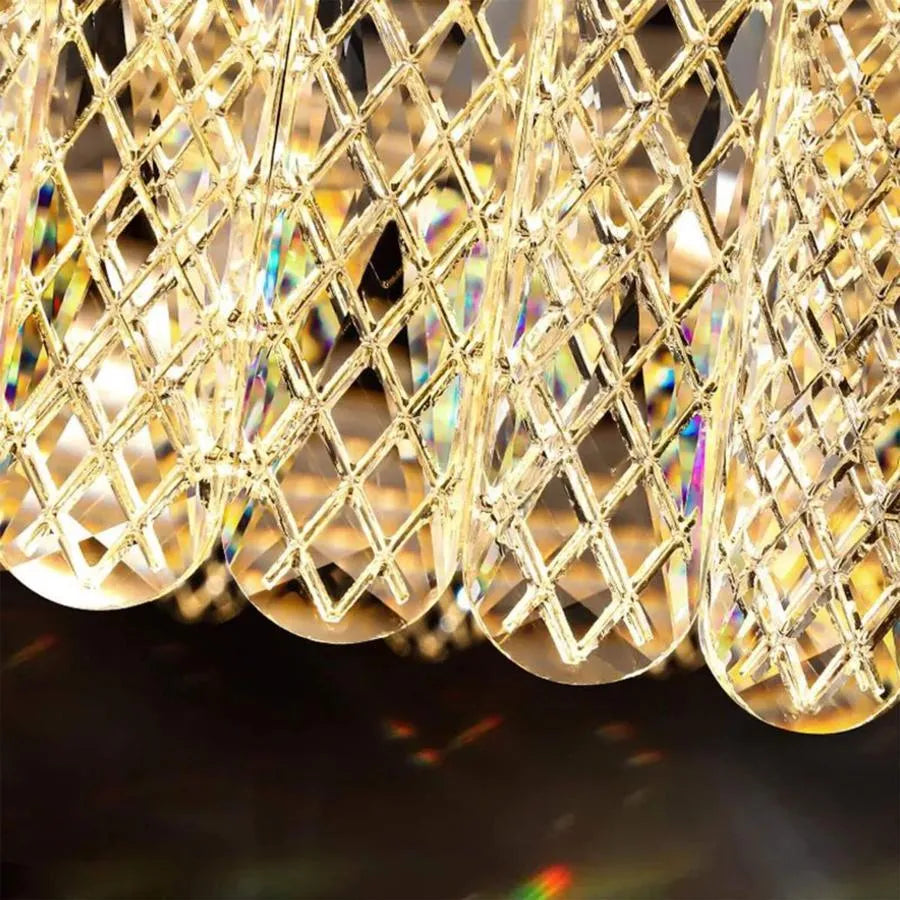 Candelabru LED cu Telecomanda Zakir 100W, Auriu Candelabre Cristal Default Title Alessandro Design