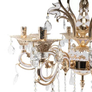 Candelabru Ludovico, 8xE14, Auriu, Metal si Cristal Candelabre Clasice Default Title Alessandro Design