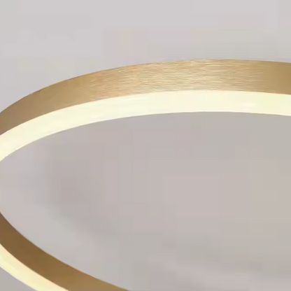 Lustra LED cu telecomanda RIGA LILITH 68W, 3 Cercuri, lumina Rece/Calda/Neutra, Dimabila, Auriu Lucios Lustre LED cu Telecomanda Default Title Alessandro Design