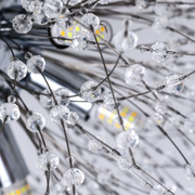 Candelabru Cristal RONDO Vivace, 5x G9, Diametru 40cm, Argintiu Lucios Candelabre Moderne Default Title Alessandro Design