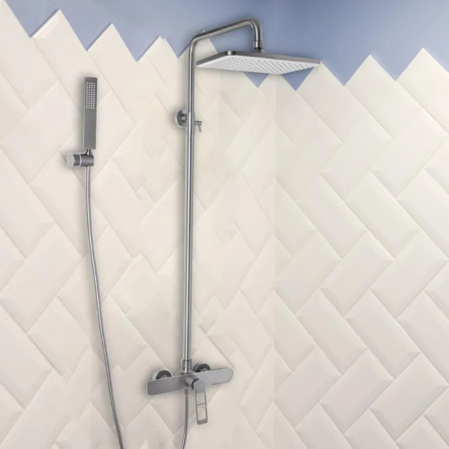 Coloana de Dus, Inox SUS304, Satinat, 9710N Baterii & Coloane de Duș Default Title Alessandro Design