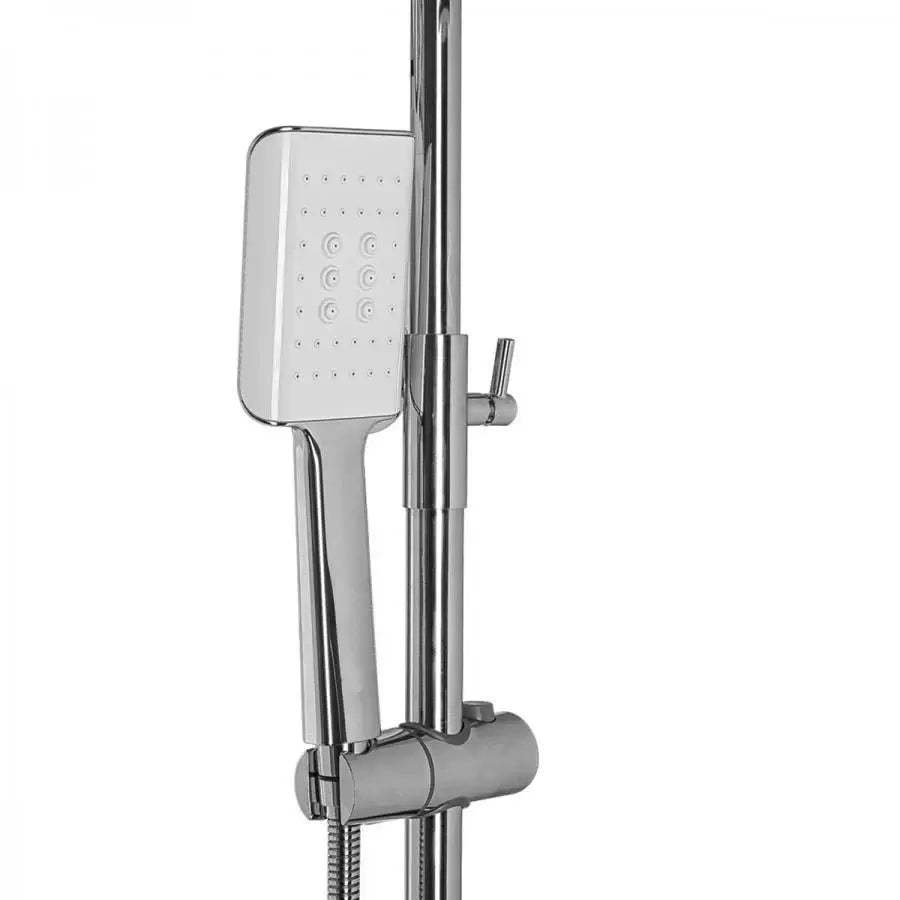 Sprchový stĺp s batériou a nastaviteľným uzáverom, sanitárna mosadz, chróm, 9920 kohútiky a sprchové stĺpy Predvolený názov Alessandro Design