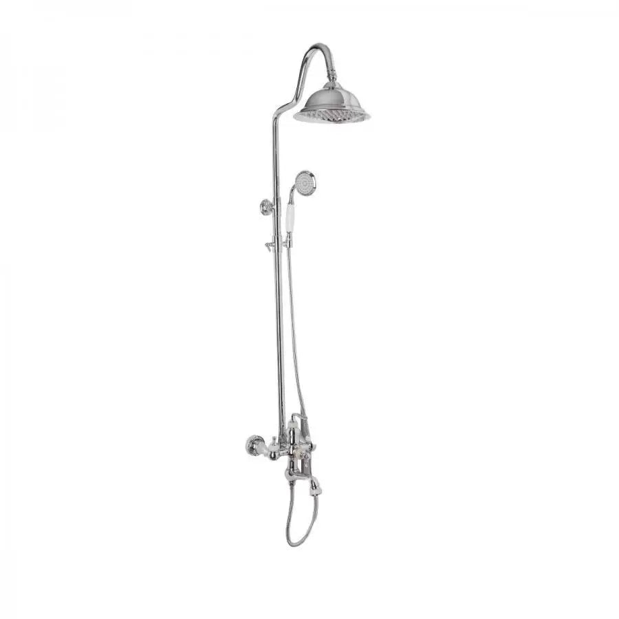 Sprchový stĺp, sanitárna mosadz, chróm, batérie WZY/310/A a sprchové stĺpy Predvolený názov Alessandro Design