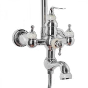 Sprchový stĺp, sanitárna mosadz, chróm, batérie WZY/310/A a sprchové stĺpy Predvolený názov Alessandro Design