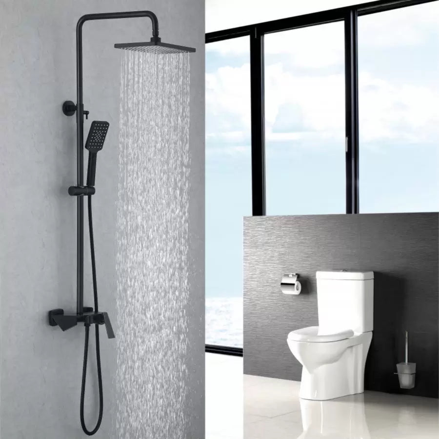 Coloana Dus, Alama Sanitara, Negru, 6720H Baterii & Coloane de Duș Default Title Alessandro Design