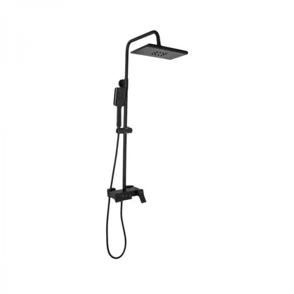 Sprchový stĺp so sprchovou hlavicou a nastavovacím uzáverom, sanitárna mosadz, čierna, 9920H Batérie a sprchové stĺpy Predvolený názov Alessandro Design