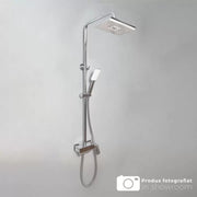 Sprchový stĺp s batériou a nastaviteľným uzáverom, sanitárna mosadz, chróm, 9920 kohútiky a sprchové stĺpy Predvolený názov Alessandro Design