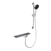Coloana Dus Inox Lucios Argintiu Negru 11211BH/C Baterii & Coloane de Duș Default Title Alessandro Design
