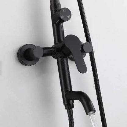 Coloana Dus, Inox SUS304, Negru, HS005 Baterii & Coloane de Duș Default Title Alessandro Design