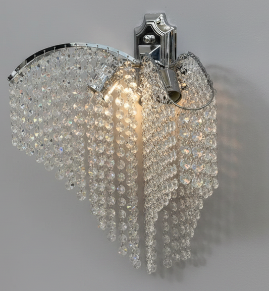 Naneste Glossy Chrome Crystal Sapphire 2x E27, Crystal
