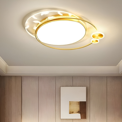 Lustră LED Lorenzo cu Telecomandă, 40W, Dimabilă, Auriu, Metal și Acril, 3000K/4000K/6000K Lustre LED cu Telecomanda Default Title Alessandro Design