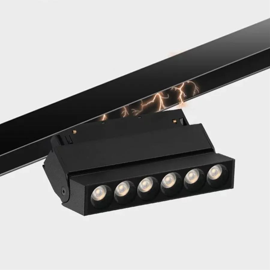 Grila LED Magnetica, Reglabila, 6W, Lumina Neutra, Incastrata, Negru Produse LED Default Title Alessandro Design