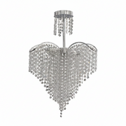 Luster Crystal Baylor 4x E27 44 cm priemer striebra
