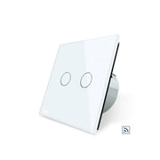 Intrerupator Touch Wireless, Dublu, Alb, Sticla Securizata, Livolo Default Title Alessandro Design