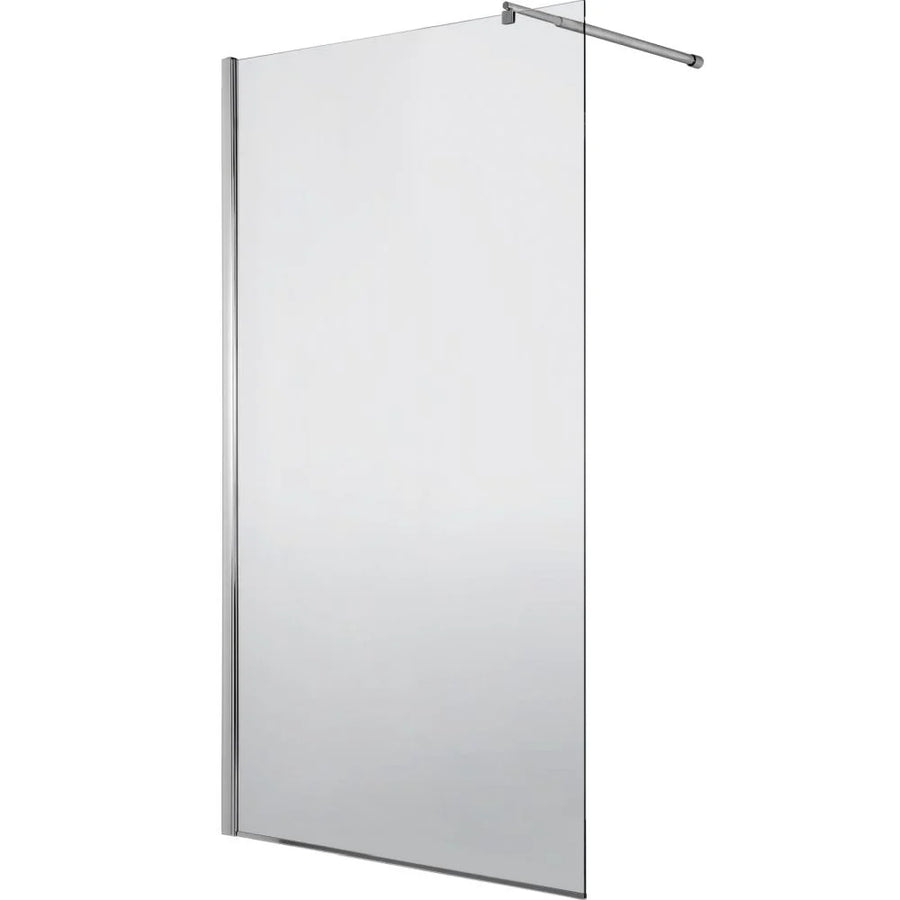 Paravan duș Walk-In 90x195 cm, sticlă securizată 8 mm, satin, profil metalic rezistent Dus Walk-in Default Title Alessandro Design