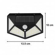 Lampa Solara cu Senzor de Miscare, 100 LED-uri, IP.65, Negru Aplice de Exterior Default Title Alessandro Design
