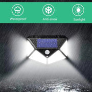 Lampa Solara cu Senzor de Miscare, 100 LED-uri, IP.65, Negru Aplice de Exterior Default Title Alessandro Design
