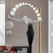 Lampadar Anatolio LED 24W 4000KMetal Negru Veioze & Lampadare Default Title Alessandro Design