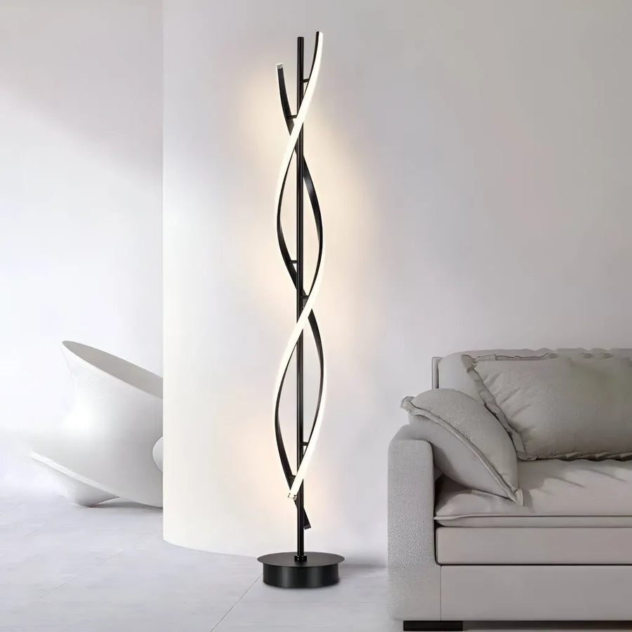 Lampadar LED Upsilon, 27W, 3000K/ 4000K/ 6000K, Metal si Acril, Negru Veioze & Lampadare Default Title Alessandro Design