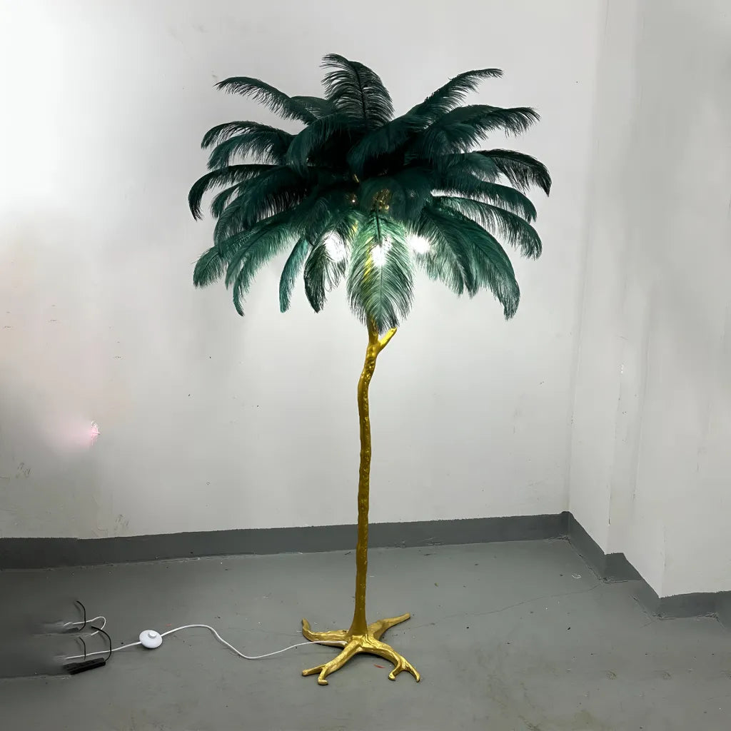 Lampadar Pene Politis 1x E27 170cm Verde Inchis Veioze & Lampadare Default Title Alessandro Design