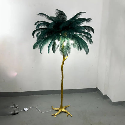 Lampadar Pene Politis 1x E27 170cm Verde Inchis Veioze & Lampadare Default Title Alessandro Design