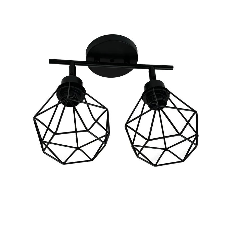 Lustra Aerope, 2x E27, Metal, Negru Lustre Industrial Default Title Alessandro Design