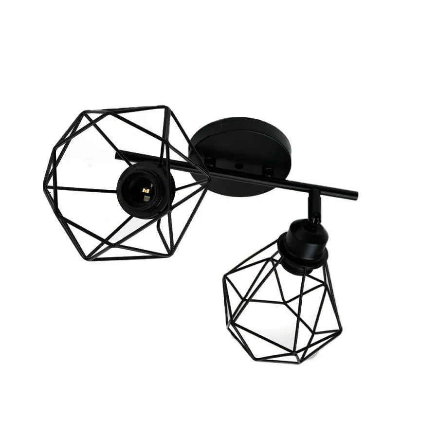 Lustra Aerope, 2x E27, Metal, Negru Lustre Industrial Default Title Alessandro Design