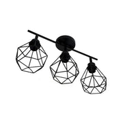 Lustra Ailyn 3x E27 Negru Lustre Industrial Default Title Alessandro Design