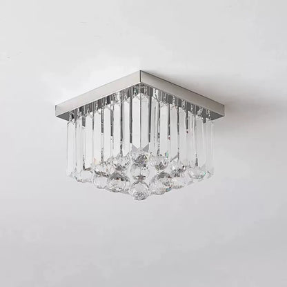 Lustra Cristal MARTINEZ Linear Luxe, Diametru 35cm, 4x E14, Crom Lucios Candelabre Moderne Default Title Alessandro Design