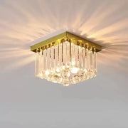 Lustra Cristal MARTINEZ Linear Luxe, Diametru 35cm, 4x E14, Auriu Lucios Candelabre Moderne Default Title Alessandro Design